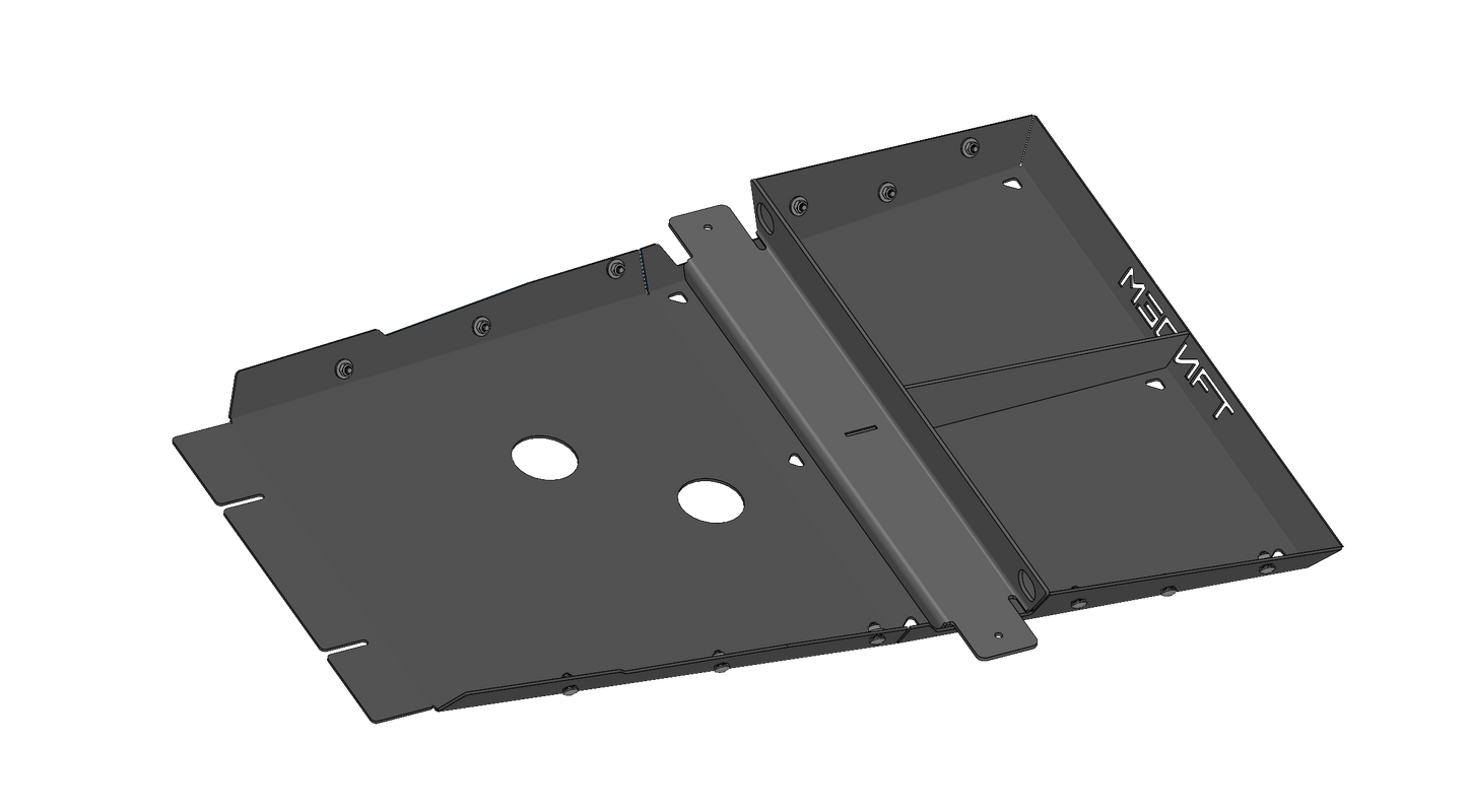 Tandem Off-Road Transmission / T-case Skid Plate